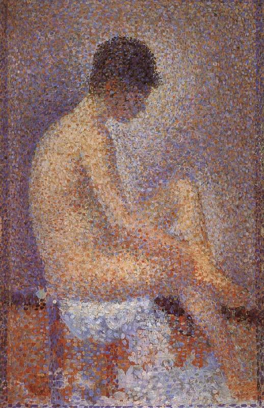Georges Seurat Flank Stance Norge oil painting art